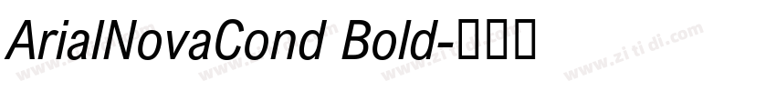 ArialNovaCond Bold字体转换
